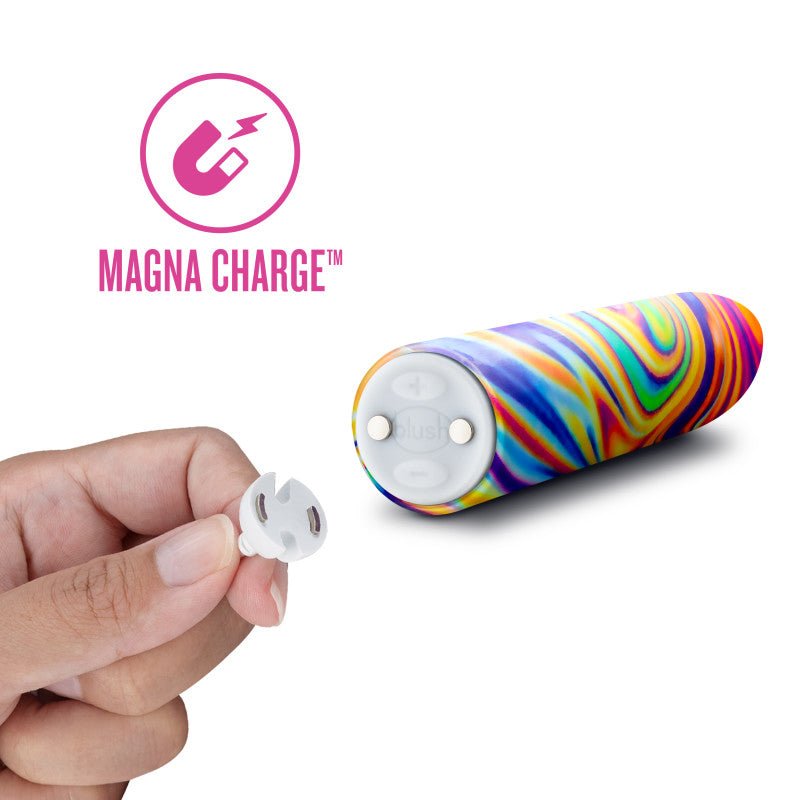 Limited Addiction Psyche - Power Vibe - Rainbow 10.2 cm USB Rechargeable Bulet - BULLETS & EGGS - Mr and Mrs D's
