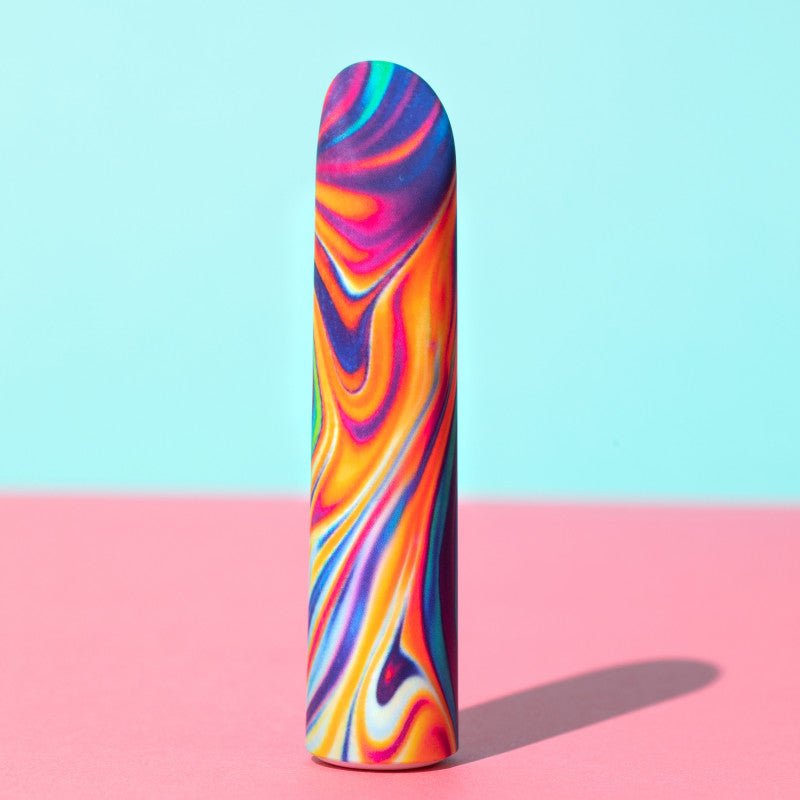 Limited Addiction Psyche - Power Vibe - Rainbow 10.2 cm USB Rechargeable Bulet - BULLETS & EGGS - Mr and Mrs D's
