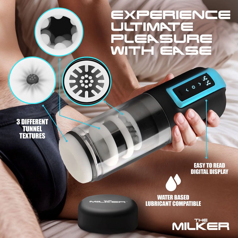 LoveBotz The Milker Roto - Stroke - USB Rechargeable Thrusting & Rotating Male Masturbator - MASTURBATORS - Mr and Mrs D's