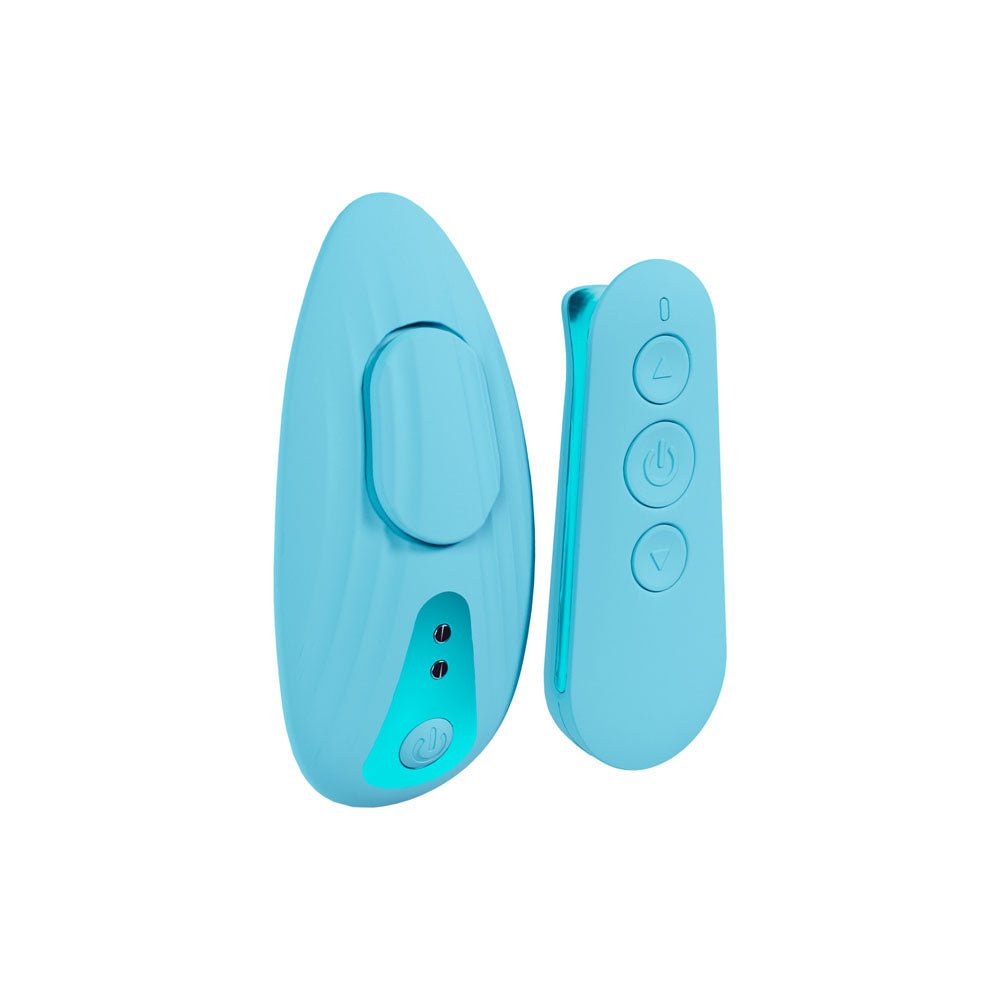 LOVELINE Celeste - Panty Vibrator with Wireless Remote - Blue USB Rechargeable - Mr and Mrs D's