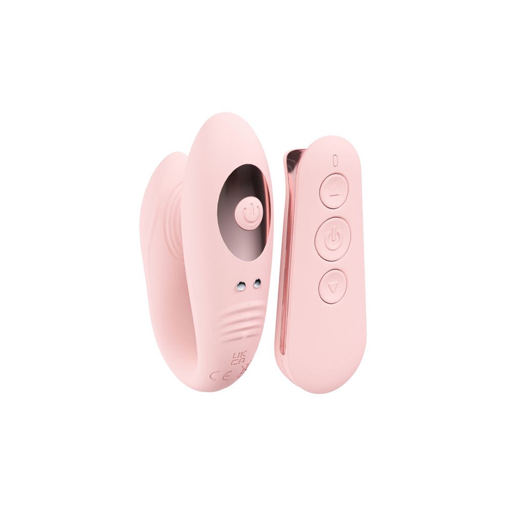 LOVELINE Charme Dual Motor Vibrator with Wireless Remote - Pink USB Rechargeable - Mr and Mrs D's