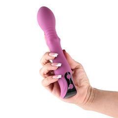 Lust - n - Dreams - Cadence - Blush - Purple 18.2 cm USB Rechargeable Thrusting & Sliding Vibrator - VIBRATORS - Mr and Mrs D's