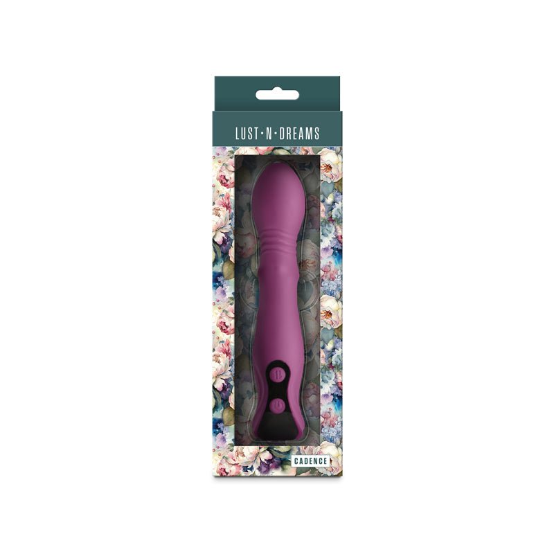 Lust - n - Dreams - Cadence - Blush - Purple 18.2 cm USB Rechargeable Thrusting & Sliding Vibrator - VIBRATORS - Mr and Mrs D's