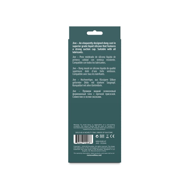 Lust - n - Dreams - Jive - Ocean - Blue 16.3 cm Dildo - DONGS - Mr and Mrs D's