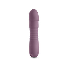 Lust - n - Dreams - Poise - Mauve - Purple 17.3 cm USB Rechargeable Thrusting Vibrator - Mr and Mrs D's