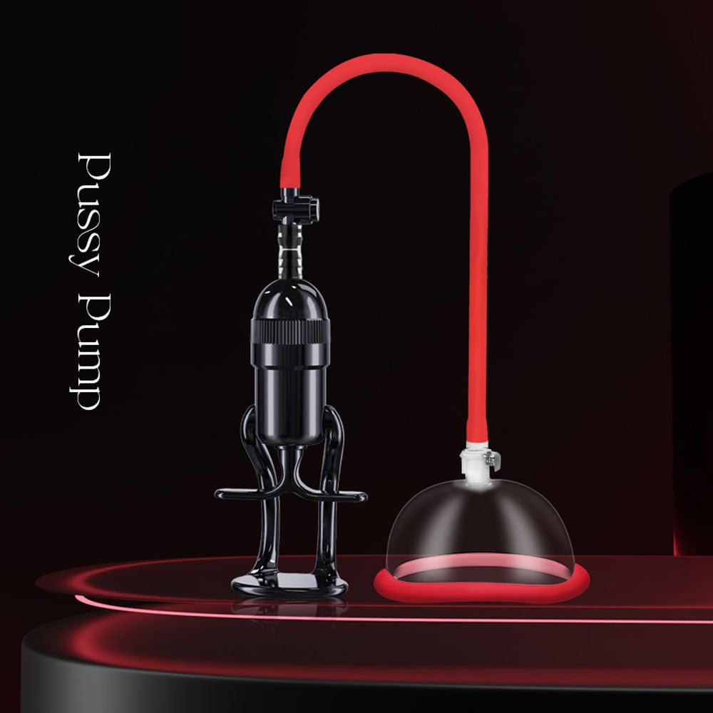 LuvPump Vagina Enhancement System Vagina Pussy Pump - Clear/Red - PUMPS - Mr and Mrs D's