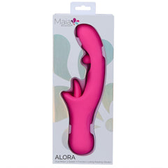 Maia ALORA - Pink 24.1 cm USB Rechargeable Rotating & Licking Vibrator - VIBRATORS - Mr and Mrs D's