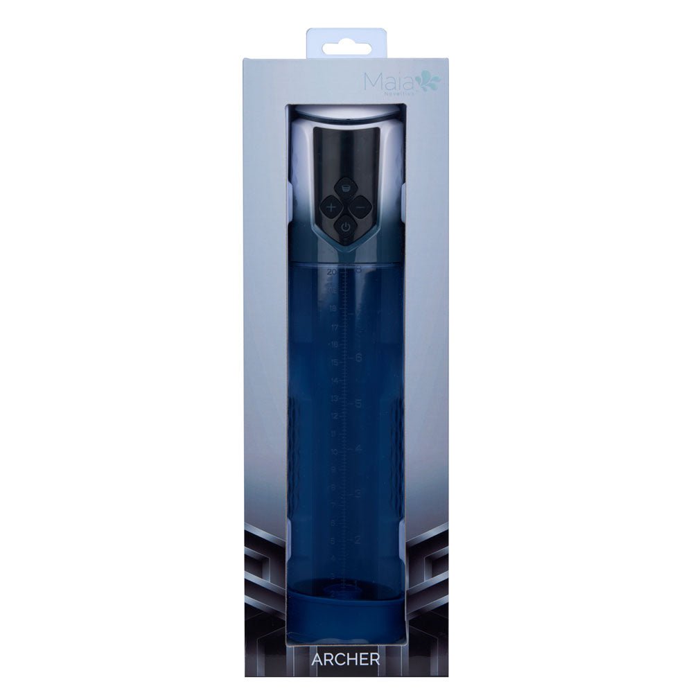 Maia ARCHER Penis Pump - Blue USB Rechargeable Automatic - PUMPS - Mr and Mrs D's