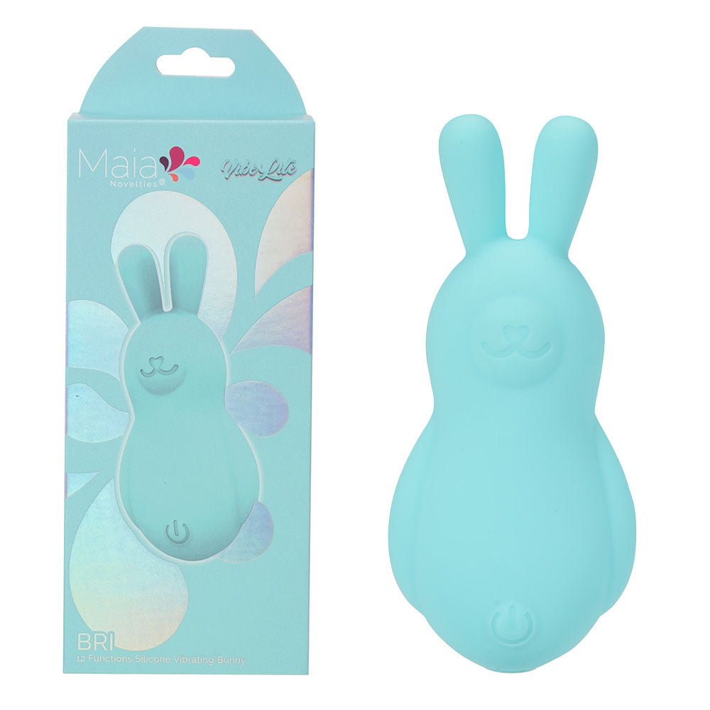 Maia BRI - Teal - Teal 9 cm USB Rechargeable Vibrating Bunny Bullet - Mr and Mrs D's