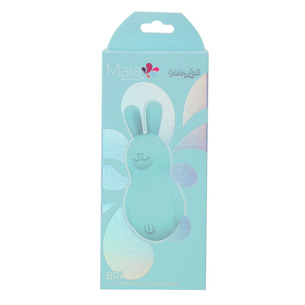 Maia BRI - Teal - Teal 9 cm USB Rechargeable Vibrating Bunny Bullet - Mr and Mrs D's