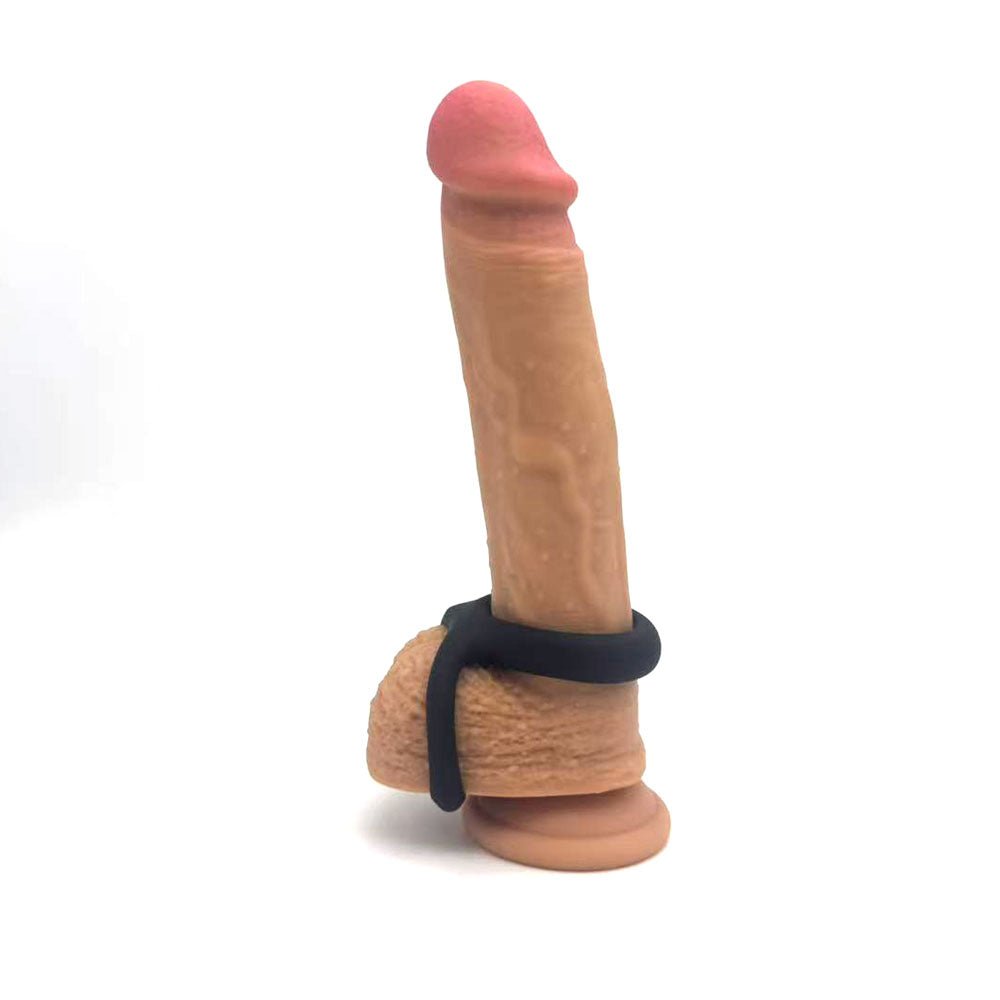 Maia GAVIN - Black Cock & Balls Ring - COCK RINGS - Mr and Mrs D's