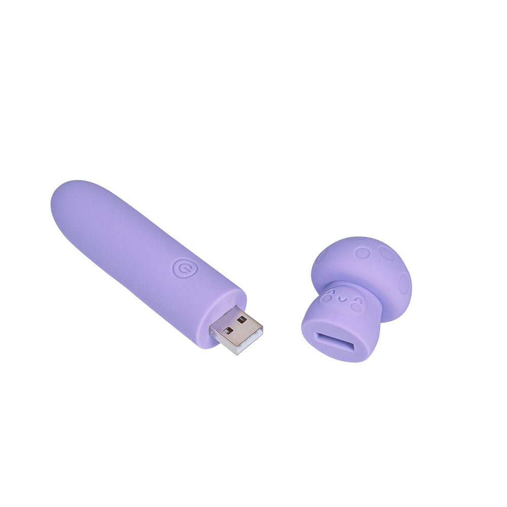Maia HAPPI - Purple 11.1 cm USB Rechargeable Bullet - BULLETS & EGGS - Mr and Mrs D's