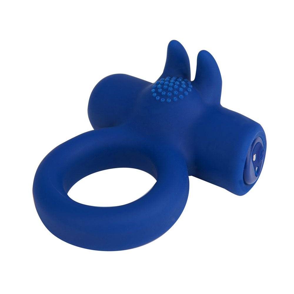 Maia HUXLEY Strong Vibrating Cock Ring - Blue USB Rechargeable - COCK RINGS - Mr and Mrs D's