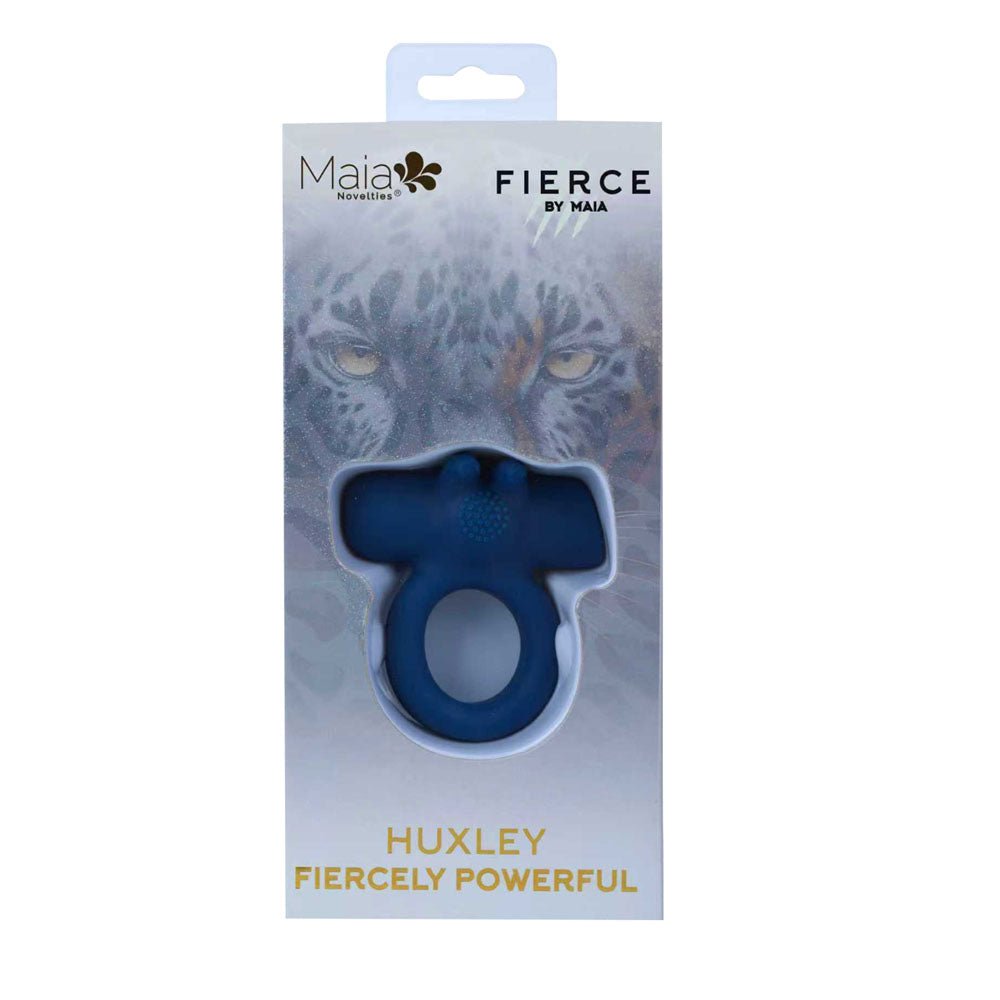 Maia HUXLEY Strong Vibrating Cock Ring - Blue USB Rechargeable - COCK RINGS - Mr and Mrs D's