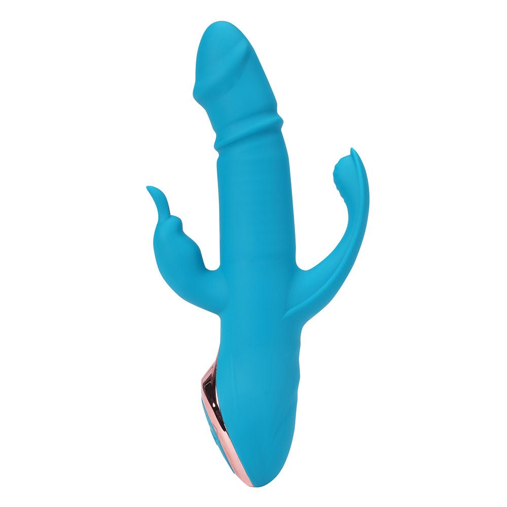Maia KENNEDI - Blue 23.5 cm USB Rechargeable Triple Stimulating Vibrator - Mr and Mrs D's