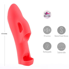 Maia LANA - Red - Red USB Rechargeable Finger Stimulator - STIMULATORS - Mr and Mrs D's