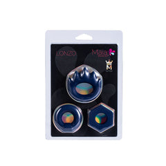 Maia LONZO - Blue Silicone Cock Rings - Set of 3 - COCK RINGS - Mr and Mrs D's