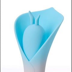 Maia MINA - Blue - Blue/Pink USB Rechargeable Fluttering Flower Stimulator - STIMULATORS - Mr and Mrs D's