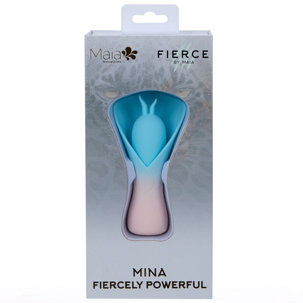 Maia MINA - Blue - Blue/Pink USB Rechargeable Fluttering Flower Stimulator - STIMULATORS - Mr and Mrs D's