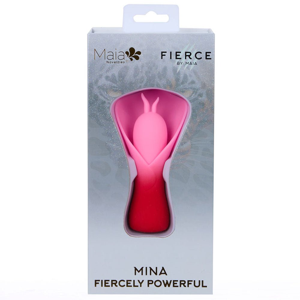Maia MINA - Red - Red/Pink USB Rechargeable Fluttering Flower Stimulator - STIMULATORS - Mr and Mrs D's