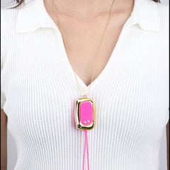 Maia MOLLI - Pink - Pink USB Rechargeable Vibrating Nipple Clamps & Necklace - BONDAGE - TOYS - Mr and Mrs D's