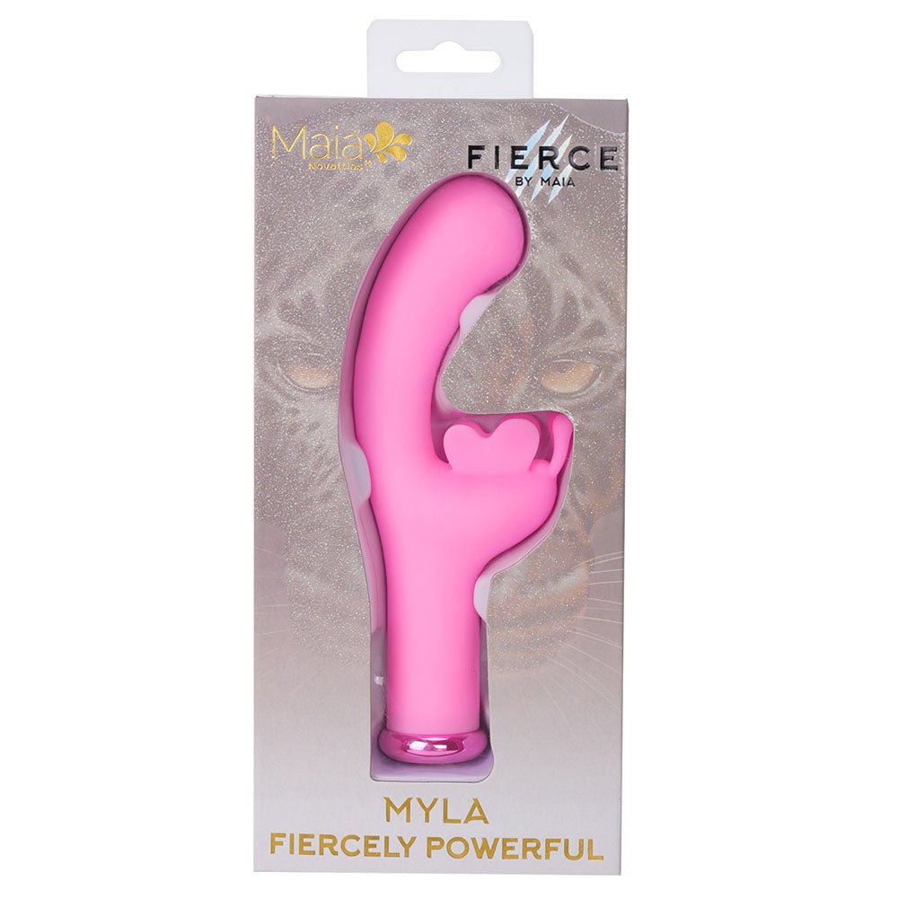 Maia MYLA - Pink - Pink 15.9 cm USB Rechargeable Butterfly Vibrator - Mr and Mrs D's