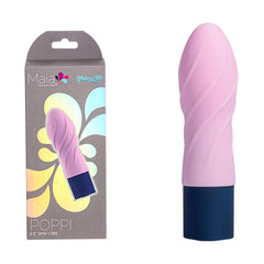 Maia POPPI - Light Pink 8.9 cm USB Rechargeable Bullet - Mr and Mrs D's