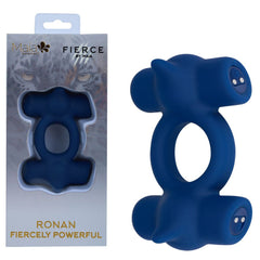 Maia RONAN Dual Vibrating Cock Ring - Blue USB Rechargeable - COCK RINGS - Mr and Mrs D's