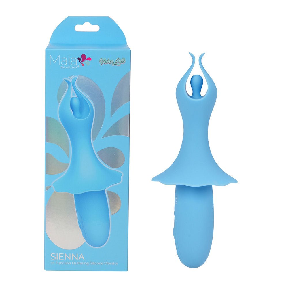 Maia SIENNA - Blue - Blue 15.2 cm USB Rechargeable Fluttering Bullet - Mr and Mrs D's