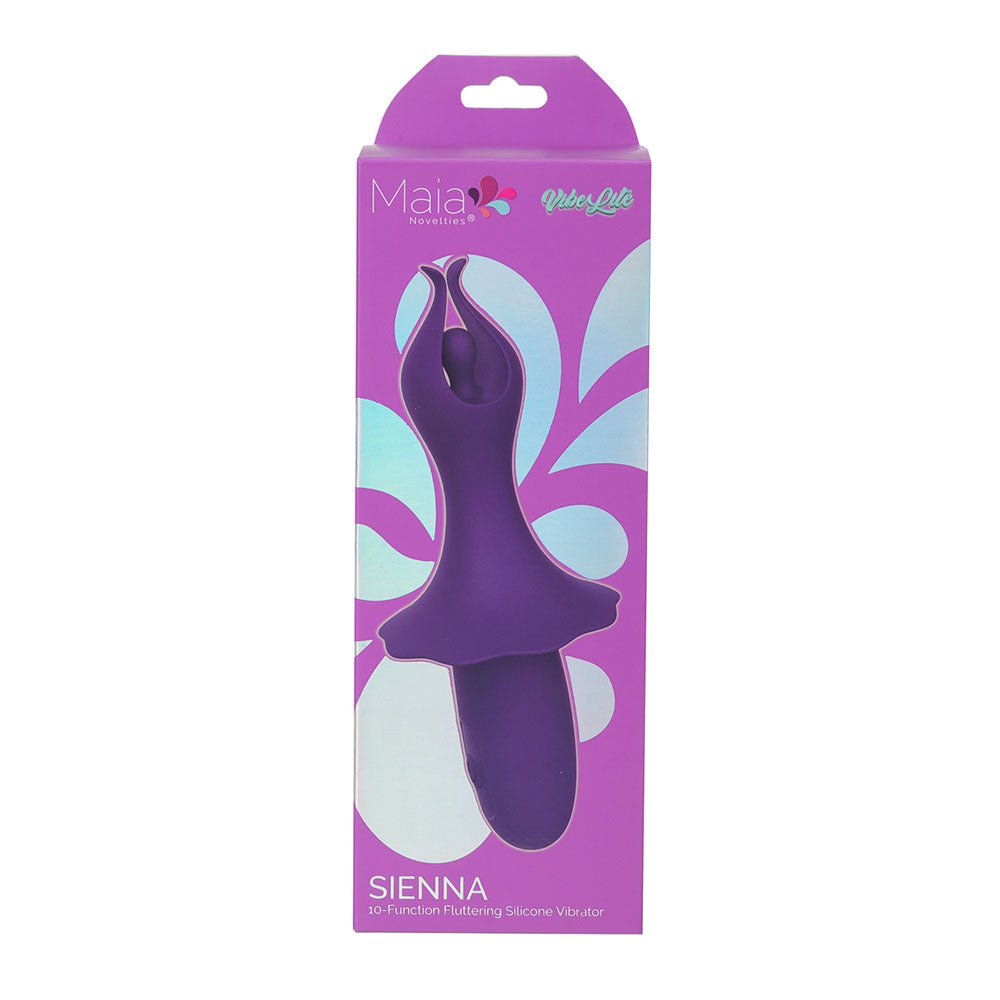 Maia SIENNA - Purple - Purple 15.2 cm USB Rechargeable Fluttering Bullet - Mr and Mrs D's