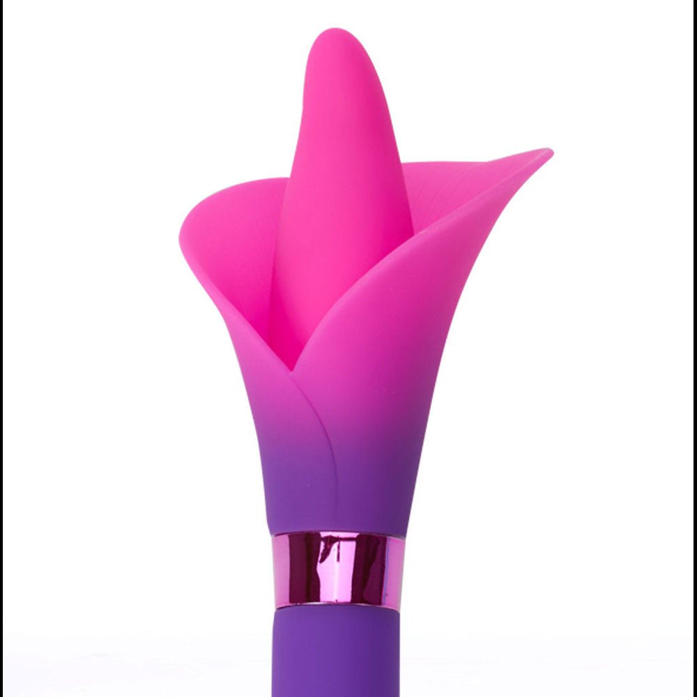 Maia VALA - Purple - Purple/Pink 22.2 cm USB Rechargeable Flower Vibrator - VIBRATORS - Mr and Mrs D's