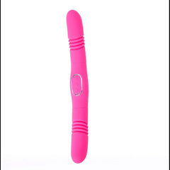 Maia ZENA - Pink - Pink 35.5 cm USB Rechargeable Dual Thrusting Double Ended Vibrator - VIBRATORS - Mr and Mrs D's