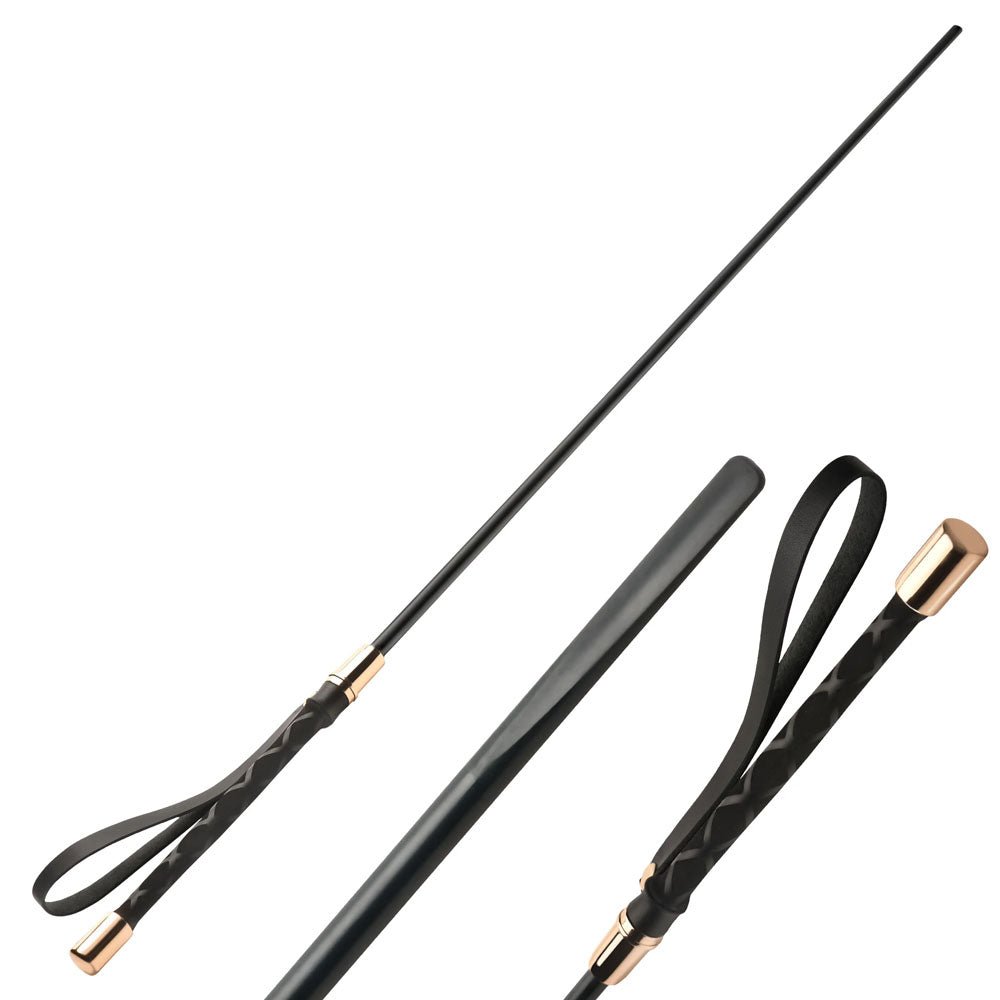 Master Series Sinful Impact Cane - Black Plastic Cane Whip - BONDAGE - TOYS - Mr and Mrs D's