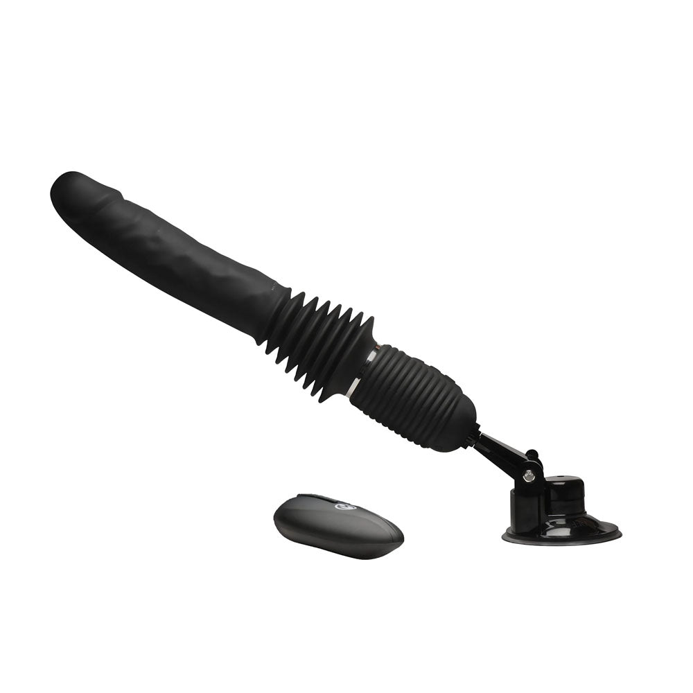 Master Series Ultimate Power Pounder - Black 30 cm USB Rechargeable Thrusting Vibrator - VIBRATORS - Mr and Mrs D's