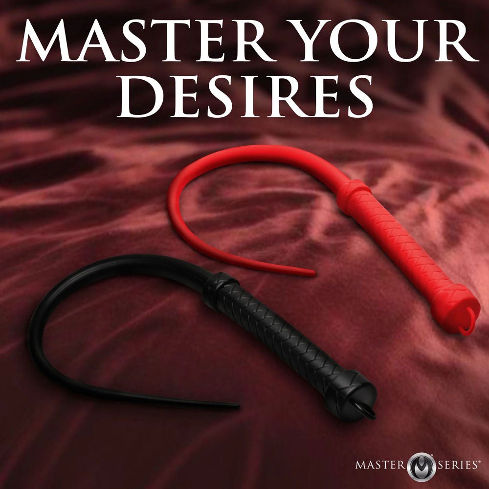 Master Series Viper Tail - Red - Red Silicone Whip - BONDAGE - TOYS - Mr and Mrs D's