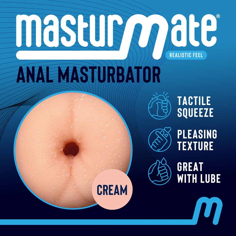 Masturmate - Butt - Cream - Flesh Anal Stroker - MASTURBATORS - Mr and Mrs D's