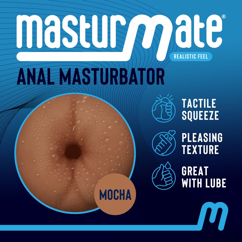 Masturmate - Butt - Mocha - Brown Anal Stroker - MASTURBATORS - Mr and Mrs D's