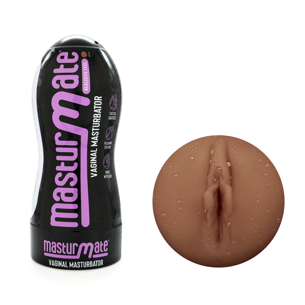 Masturmate - Vagina - Mocha - Brown Vagina Stroker - Mr and Mrs D's