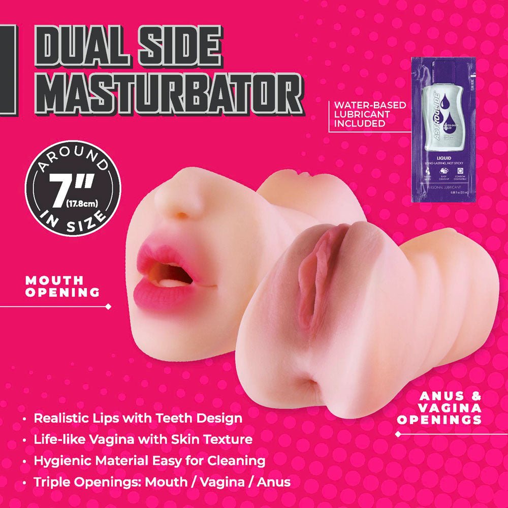 Moist & Surge - Flesh Double Ended Stroker - MASTURBATORS - Mr and Mrs D's