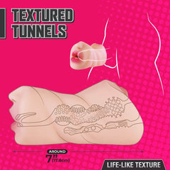Moist & Surge - Flesh Double Ended Stroker - MASTURBATORS - Mr and Mrs D's