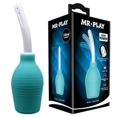MR PLAY Anal Douche - Aqua/White Unisex Douche - 310 ml Capacity - Mr and Mrs D's
