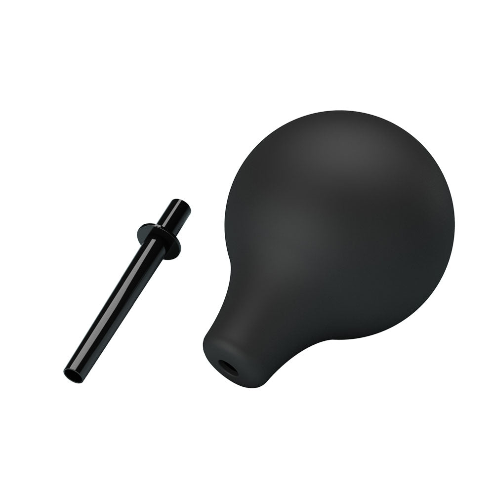 MR PLAY Anal Douche - Black - Black Unisex Douche - 224 ml Capacity - Mr and Mrs D's