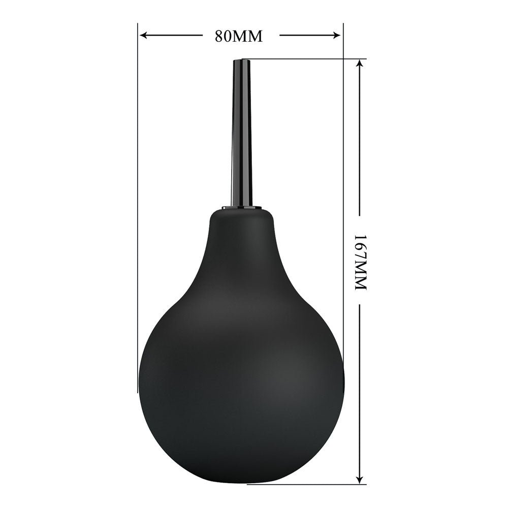 MR PLAY Anal Douche - Black - Black Unisex Douche - 224 ml Capacity - Mr and Mrs D's