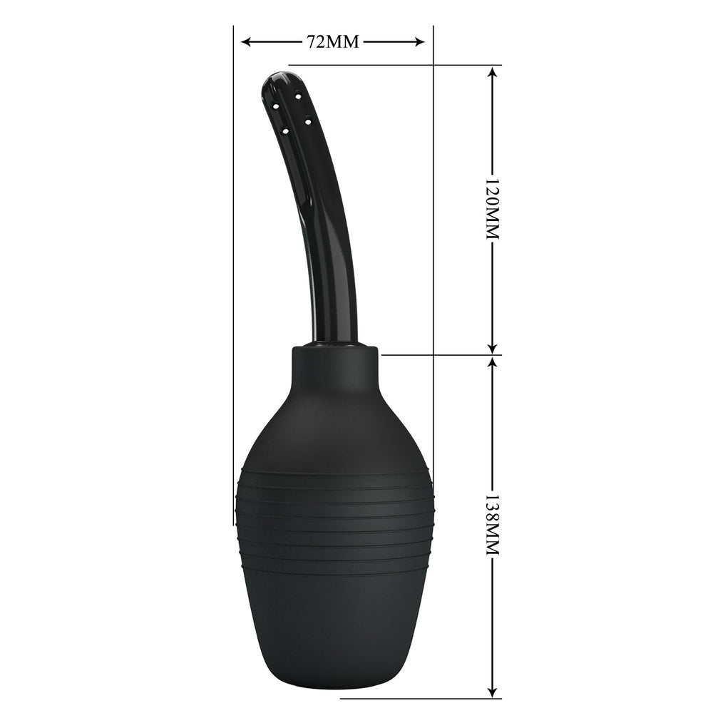 MR PLAY Anal Douche - Black - Black Unisex Douche - 310 ml Capacity - Mr and Mrs D's