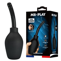 MR PLAY Anal Douche - Black - Black Unisex Douche - 310 ml Capacity - Mr and Mrs D's