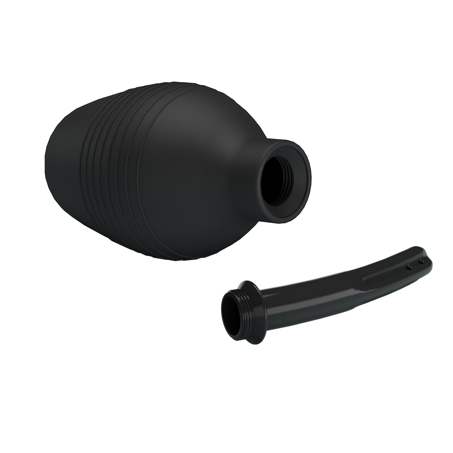 MR PLAY Anal Douche - Black - Black Unisex Douche - 310 ml Capacity - Mr and Mrs D's