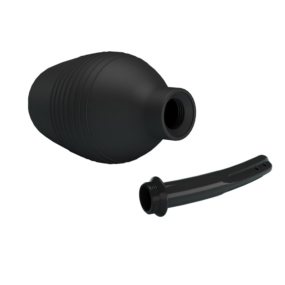 MR PLAY Anal Douche - Black - Black Unisex Douche - 310 ml Capacity - Mr and Mrs D's