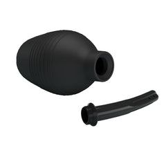 MR PLAY Anal Douche - Black - Black Unisex Douche - 310 ml Capacity - Mr and Mrs D's