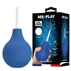MR PLAY Anal Douche - Blue - Blue Unisex Douche - 224 ml Capacity - Mr and Mrs D's