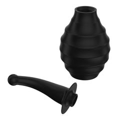 MR PLAY Anal Douche M6 - Black - Black Unisex Douche - 330 ml Capacity - Mr and Mrs D's